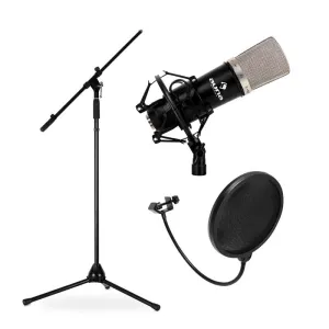 Auna Mikrofonní set, stojan, mikrofon a pop filtr #762252