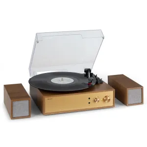 Auna Berklee TT-Play Prime, gramofonový přehrávač, řemenový pohon, 33 1/3 a 45 otáček/minutu, stereo reproduktory #761701