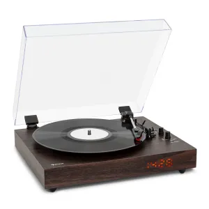 Auna auna TT-Classic Chrono, gramofon, kryt proti prachu, Bluetooth, včetně reproduktorů, 33/45/78 otáček/minutu #760756