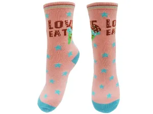Dívčí ponožky Aura.Via - GN2558, starorůžová Barva: Růžová, Velikost: 24-27