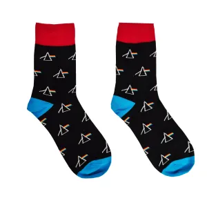 Pánské ponožky Aura.Via - FC6767, černá/ trojúhelníky Barva: Černá, Velikost: 39-42