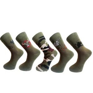 Pánské ponožky Aura.Via - FE3758, khaki Barva: Khaki, Velikost: 39-42