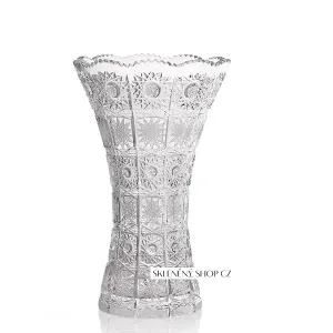 Aurum Crystal Broušená váza CLASSIC 255 mm
