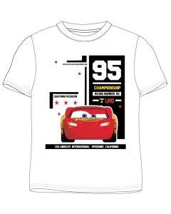 Auta - Cars - licence Chlapecké tričko - Auta 52029455, bílá Barva: Bílá, Velikost: 104
