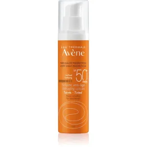 Avéne Ochranný krém na obličej s protivráskovým účinkem SPF 50+ tónovaný (Anti-Aging Sun Care) 50 ml