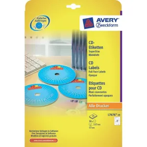 Avery Zweckform L7676-25 Samolepící etikety na CD
