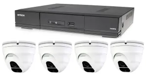 Kamerový set 1x AVTECH DVR DGD1005AV a 4x 5MPX Dome kamera AVTECH DGC5205TSE + 2x napájecí zdroj ZDARMA!