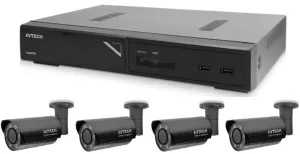 Kamerový set 1x AVTECH NVR AVH1109 a 4x 5MPX IP Bullet kamera AVTECH AVTECH AVM5547 + 4x Kabel UTP 1x RJ45 - 1x RJ45 Cat5e 15m!
