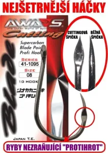 Awa-S Háčky Cutting Blade 1095 (bezprotihrotu) Black Nickel 10ks