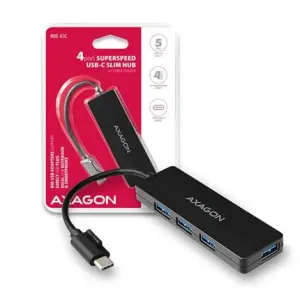 AXAGON HUE-G1C USB-C SLIM Hub 4-Port USB 3.2 Gen 1