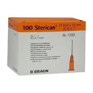 B. Braun Injekční jehla Sterican 25G 0,50x25 mm oranžová | 100ks