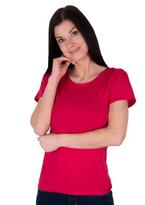 Dámské jednobarevné tričko Carla 2023 Babell Barva/Velikost: červená tmavá / M/L