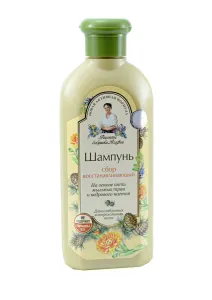 Obnovující šampon na bázi 5 mýdlových bylin s cedrovou esencí - Babička Agafia - 350 ml