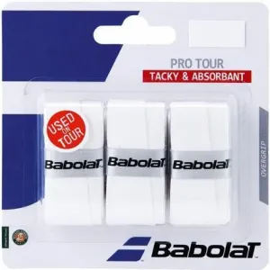 Babolat Pro Tour overgrip 2016 vrchní omotávka 0,6 mm bílá - 3 ks