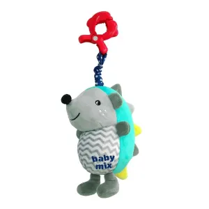 BABY MIX - Dětská plyšová hračka s hracím strojkemJežek modro-šedý