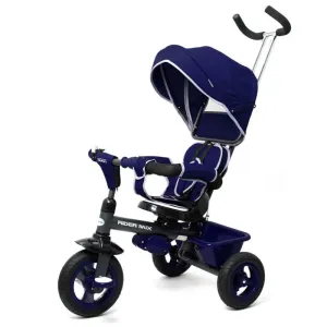 BABY MIX Dětská tříkolka 5v1 RIDER 360° modrá - Modrá