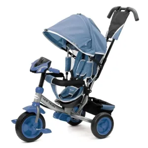 BABY MIX Dětská tříkolka s LED světly Lux Trike modrá - Modrá