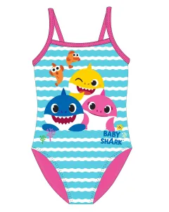 Dívčí plavky - Baby Shark 5244054, tyrkysová / růžová Barva: Tyrkysová, Velikost: 104-110