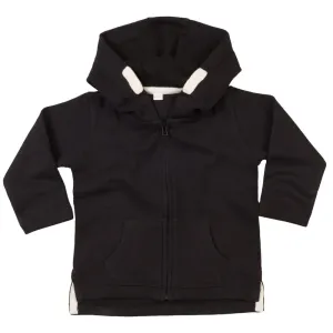 Babybugz Dětská mikina s kapucí na zip - Černá #3799942