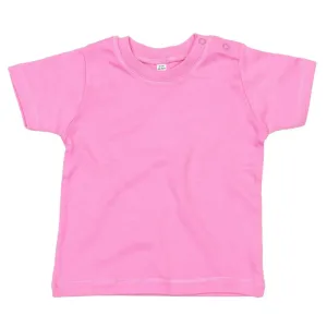 Babybugz Jednobarevné kojenecké tričko - Bubble gum růžová