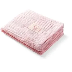 BabyOno bambusová pletená deka 75 × 100 cm, růžová