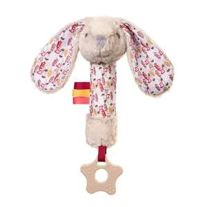 BabyOno plyšová hračka Rabbit Milly s pískátkem a kousátkem krémová