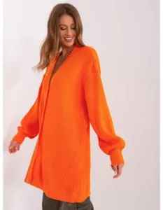 Dámský svetr s výstřihem do V ARDY oranžový