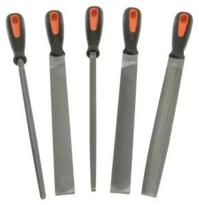5dílná sada pilníků a ergonomická 250 mm drážkování 1 & 2 Bahco 1-478-10-1-2