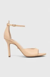 Kožené sandály Baldowski béžová barva #6065533