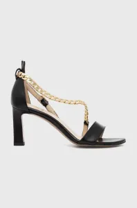 Kožené sandály Baldowski černá barva