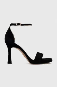 Semišové sandály Baldowski černá barva #5067515