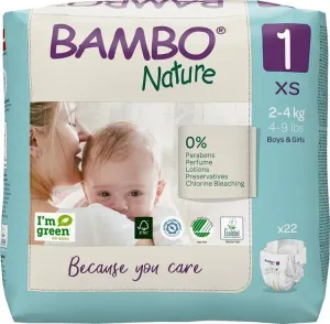 BAMBO - Nature Jednorázové pleny 1, 22 ks, pro 2-4 kg