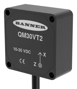 Banner Engineering Qm30Vt2. Vibration/temperature Sensor, 30Vdc