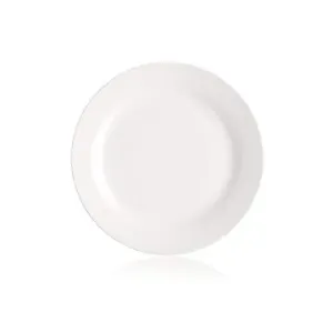 BANQUET Sada mělkých porcelánových talířů BASIC nedekor. 26,5 cm, 6 ks, bílé