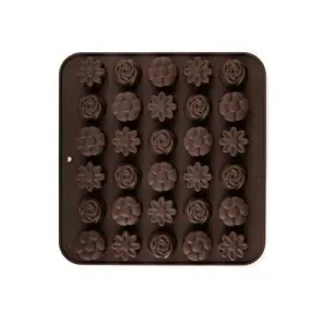 BANQUET CULINARIA Brown Formičky na čokoládu 21,4 × 20,6 cm mix tvarů, silikon
