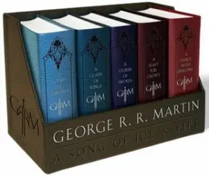 A Game of Thrones Leather-Cloth Boxed Set: A Game of Thrones, a Clash of Kings, a Storm of Swords, a Feast for Crows, and a Dance with Dragons (Martin George R. R.)(Boxed Set)