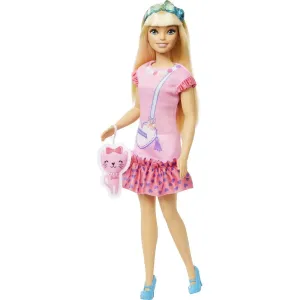 MATTEL - Barbie HLL18 Moje První Barbie Panenka – Blondýnka s kotětem