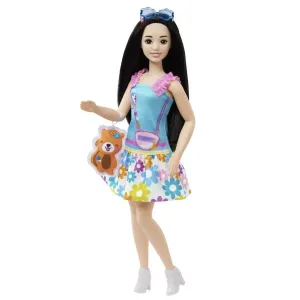 MATTEL - Barbie HLL18 Moje První Barbie Panenka – Černovláska s Liškou