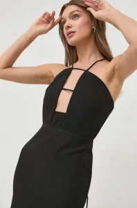 Šaty Bardot černá barva, mini #6070577