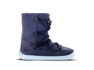 Dětské zimní barefoot boty Be Lenka Snowfox Kids 2.0 - Dark & Light Blue 25