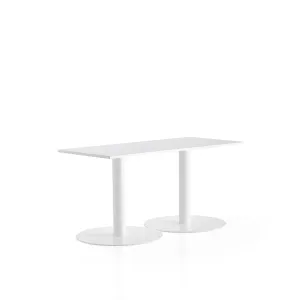 Stůl ALVA, 1400x700x720 mm, bílá, bílá