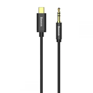 Baseus Yiven audio kabel USB-C / 3.5mm jack 1.2m, černý (CAM01-01)