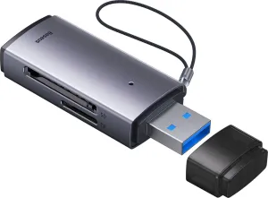 Baseus AirJoy USB čtečka paměťových karet SD / TF, šedý (WKQX060013)