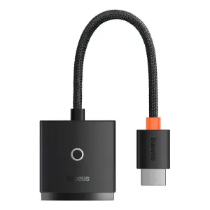 Baseus Lite adaptér HDMI - VGA / 3.5mm mini jack / micro USB, černý (WKQX010101)