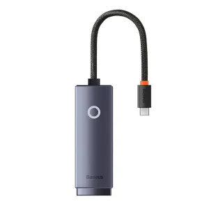 Baseus Lite Series USB Type C adapter - RJ45 LAN socket 1000Mbps black