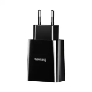 Baseus Speed Mini síťová nabíječka 2x USB 2.1A 10.5W, černá (CCFS-R01)
