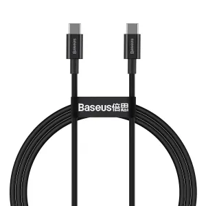 Kabel USB-C na USB-C Baseus Superior Series, 100 W, 1 m (černý)