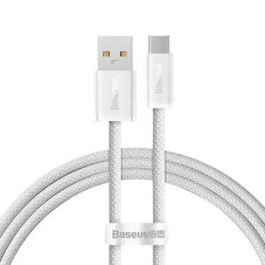 Kabel USB na USB-C Baseus řady Dynamic, 100 W, 1 m (bílý)