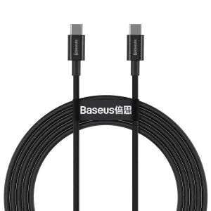 Kabel USB-C na USB-C Baseus Superior Series, 100 W, 2 m (černý)