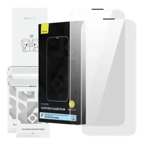 Tvrzené sklo Baseus Corning pro iPhone 14 Pro Max s prachovým filtrem